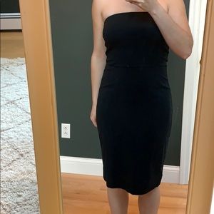 Strapless little black dress